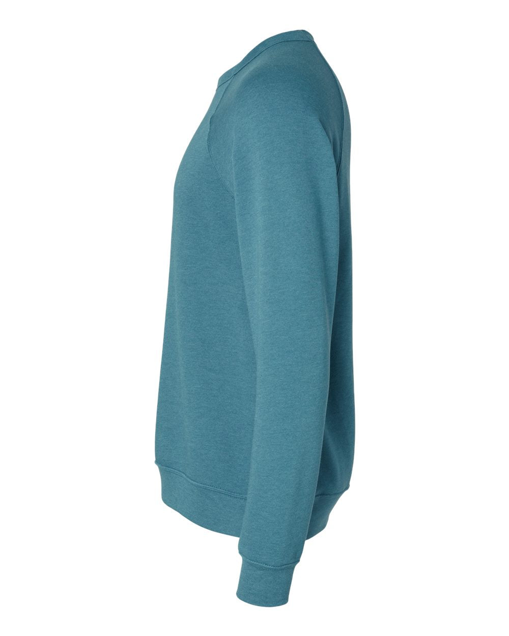 Unisex Sponge Fleece Raglan Crewneck Sweatshirt - DirectSide - B85106762 - Heather Deep Teal