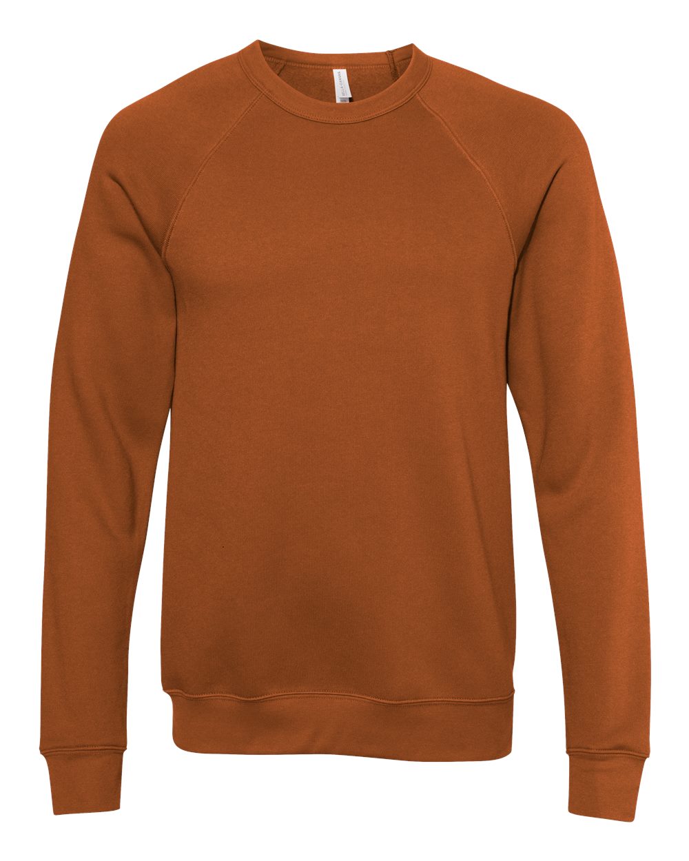 Unisex Sponge Fleece Raglan Crewneck Sweatshirt - Front - B85106502 - Autumn