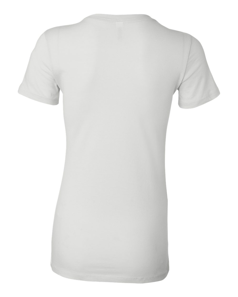 Women's Slim Fit Tee - Back - B50306003 - White