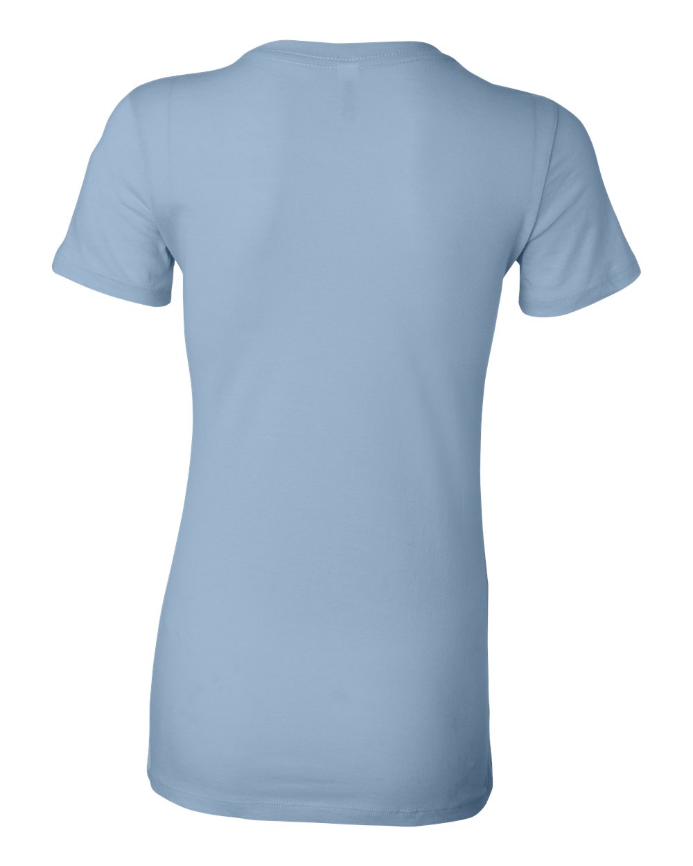 Women's Slim Fit Tee - Back - B50306253 - Baby Blue