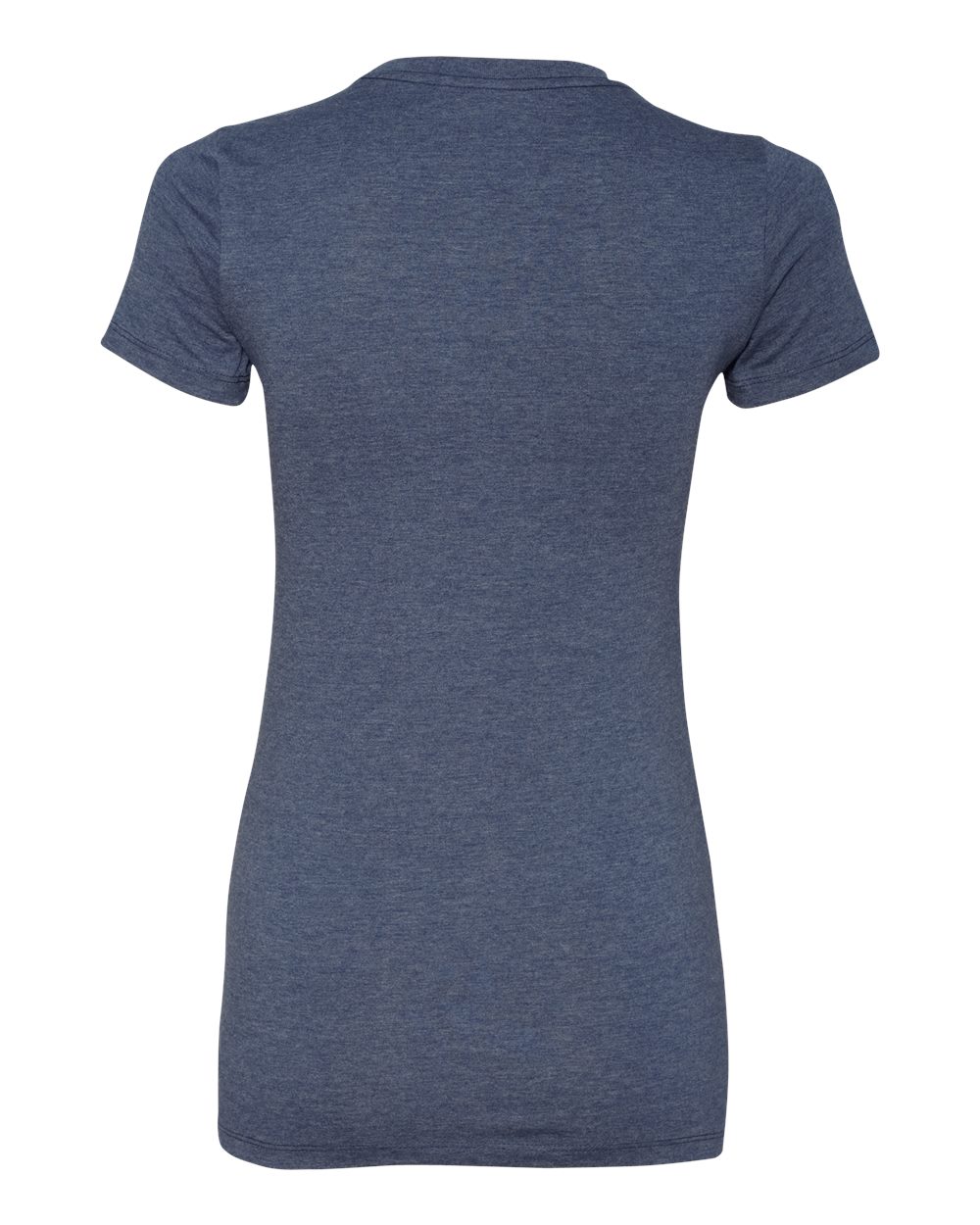Women's Slim Fit Tee - Back - B50306633 - Heather Navy