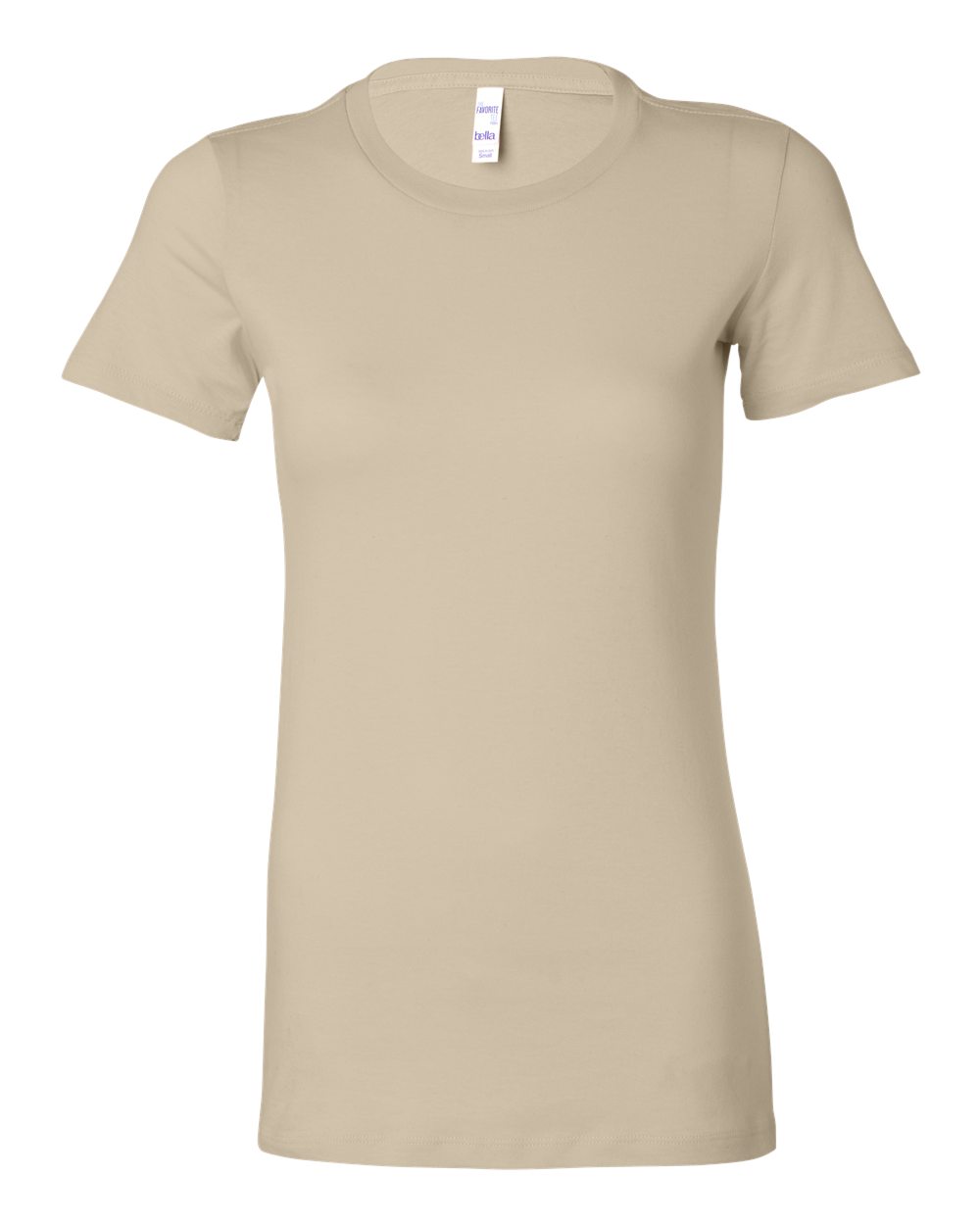 Women's Slim Fit Tee - Front - B50306243 - Soft Cream