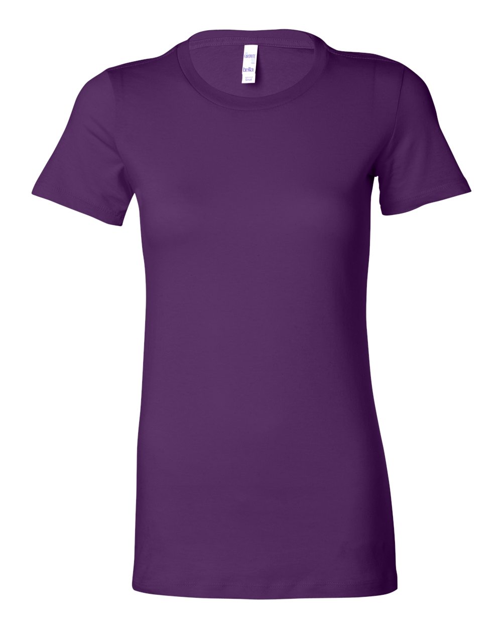 Women's Slim Fit Tee - Front - B50306343 - Team Purple