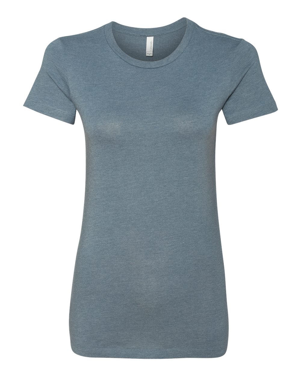 Women's Slim Fit Tee - Front - B50306363 - Heather Slate