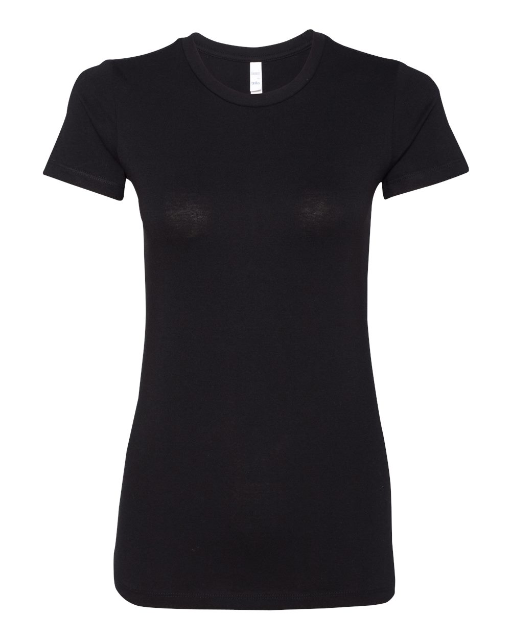 Women's Slim Fit Tee - Front - B50306513 - Solid Black Blend