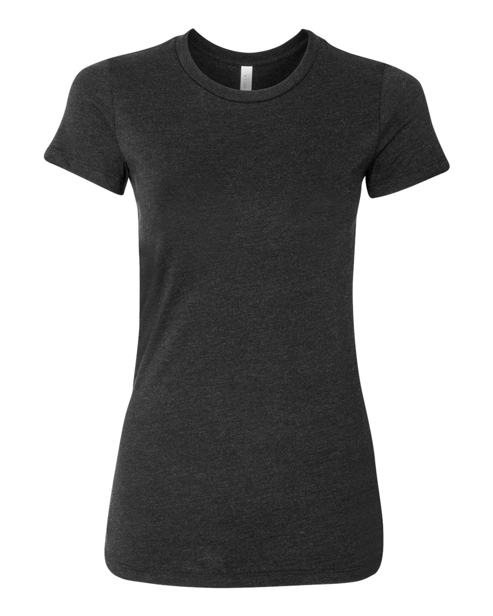 Women's Slim Fit Tee - Front - B50306723 - Black Heather