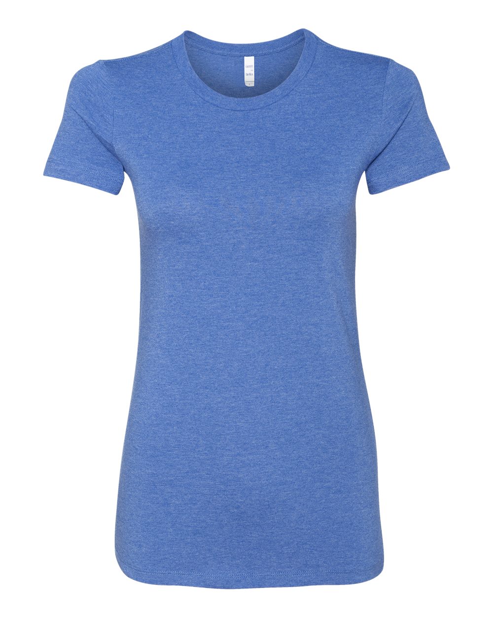 Women's Slim Fit Tee - Front - B50306743 - Heather True Royal