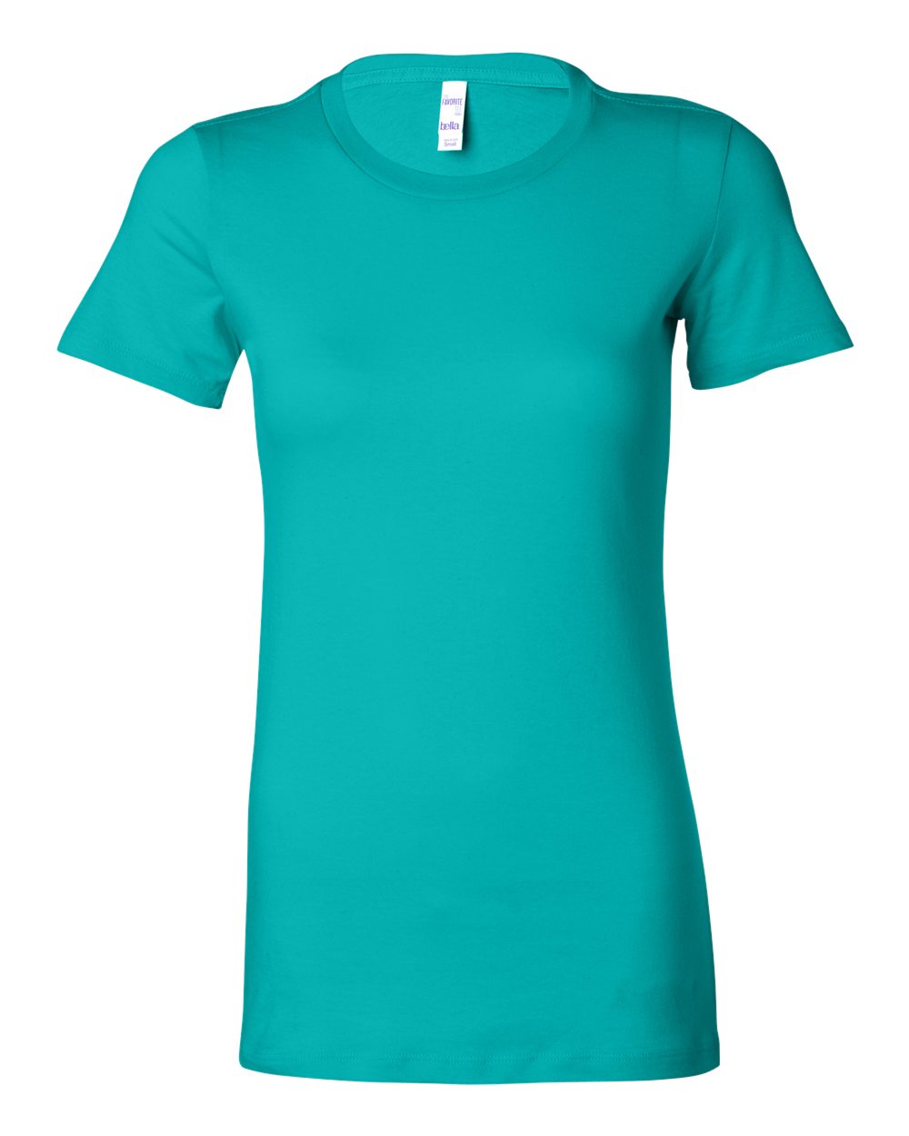 Women's Slim Fit Tee - Front - B50306763 - Teal
