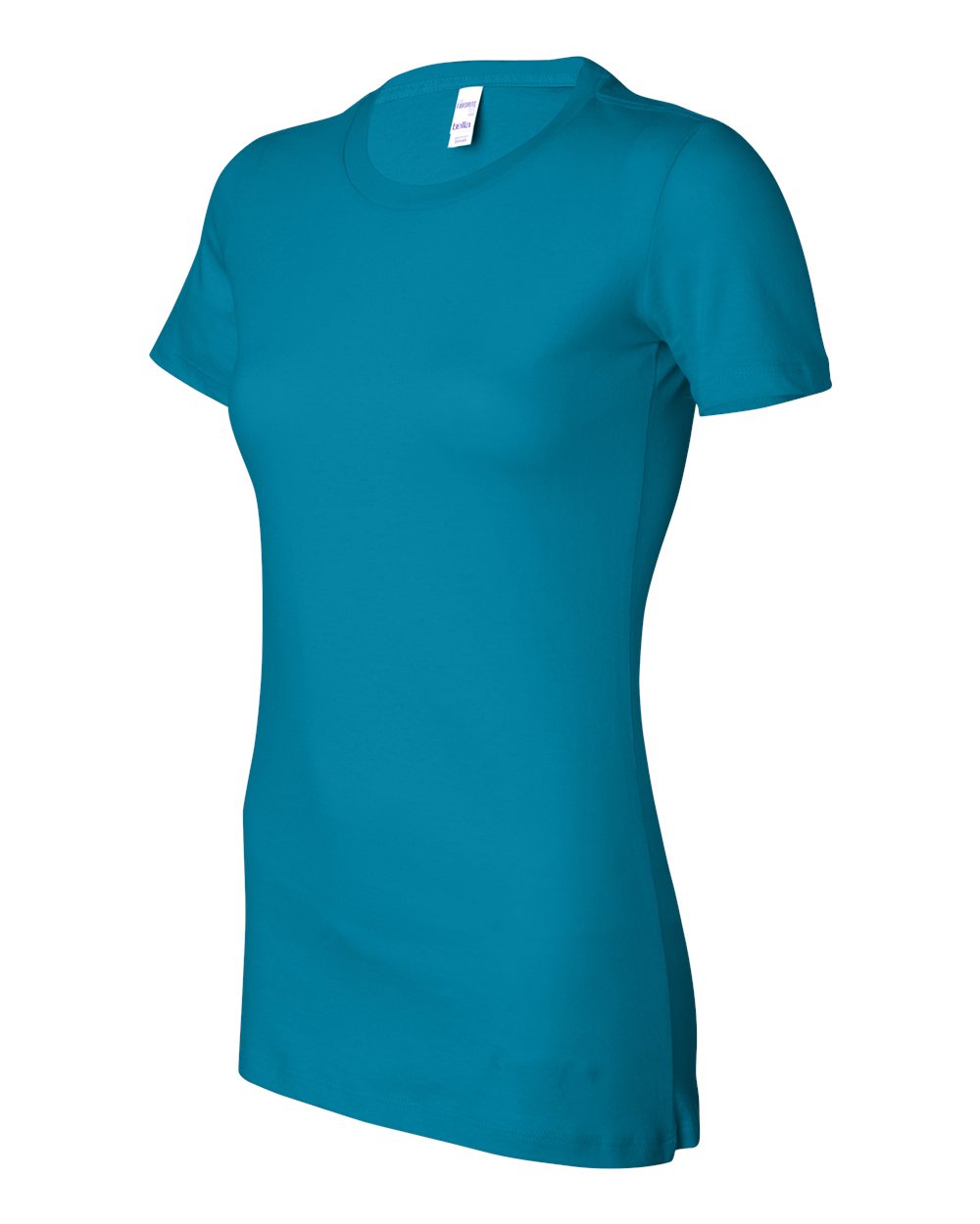 Women's Slim Fit Tee - Side - B50306057 - Aqua