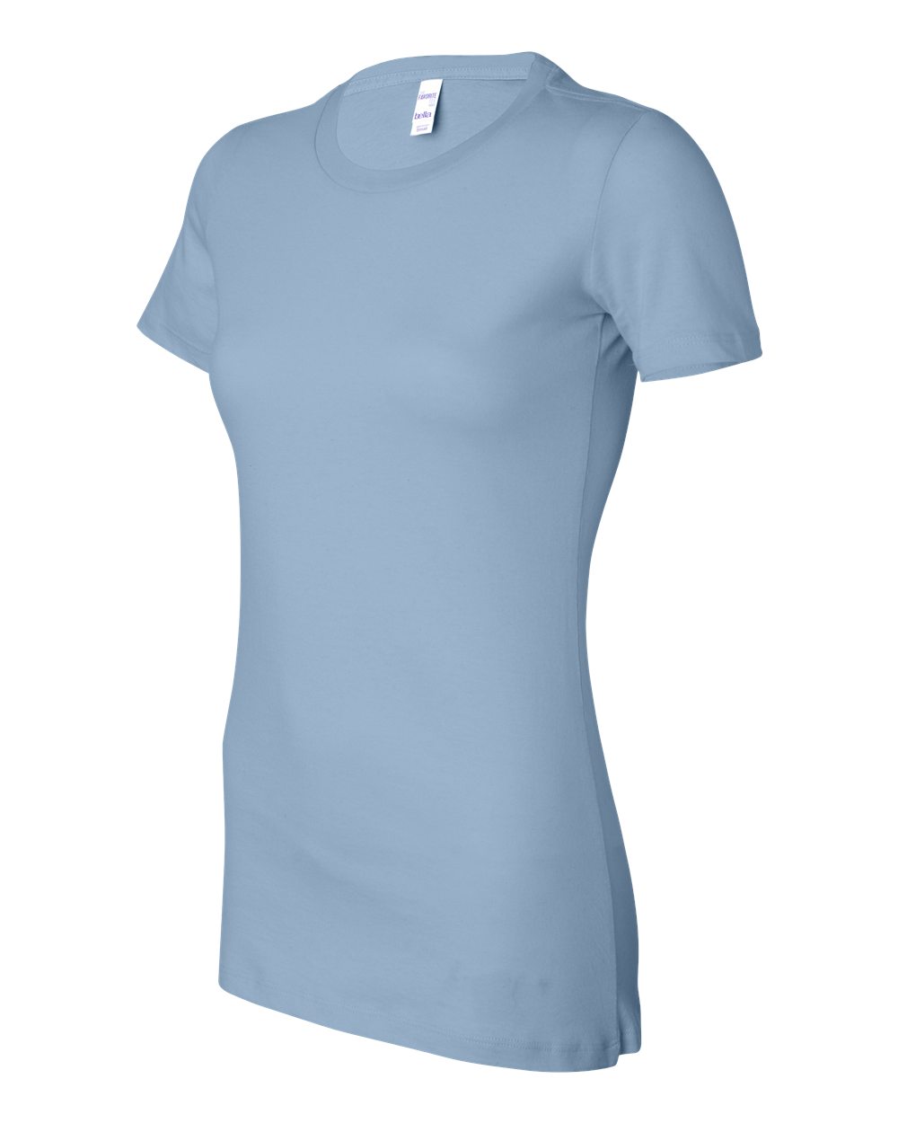 Women's Slim Fit Tee - Side - B50306253 - Baby Blue