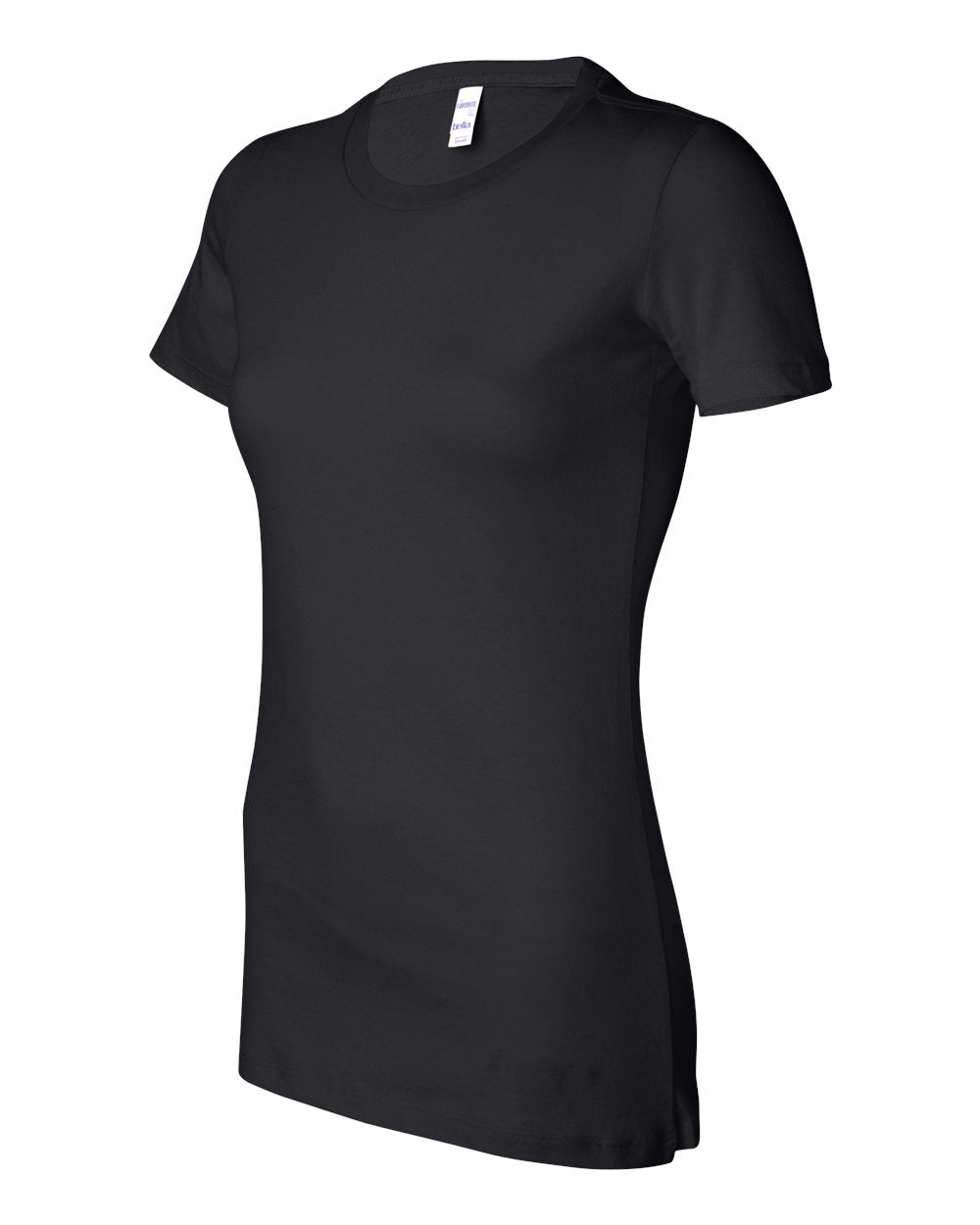 Women's Slim Fit Tee - Side - B50306503 - Black