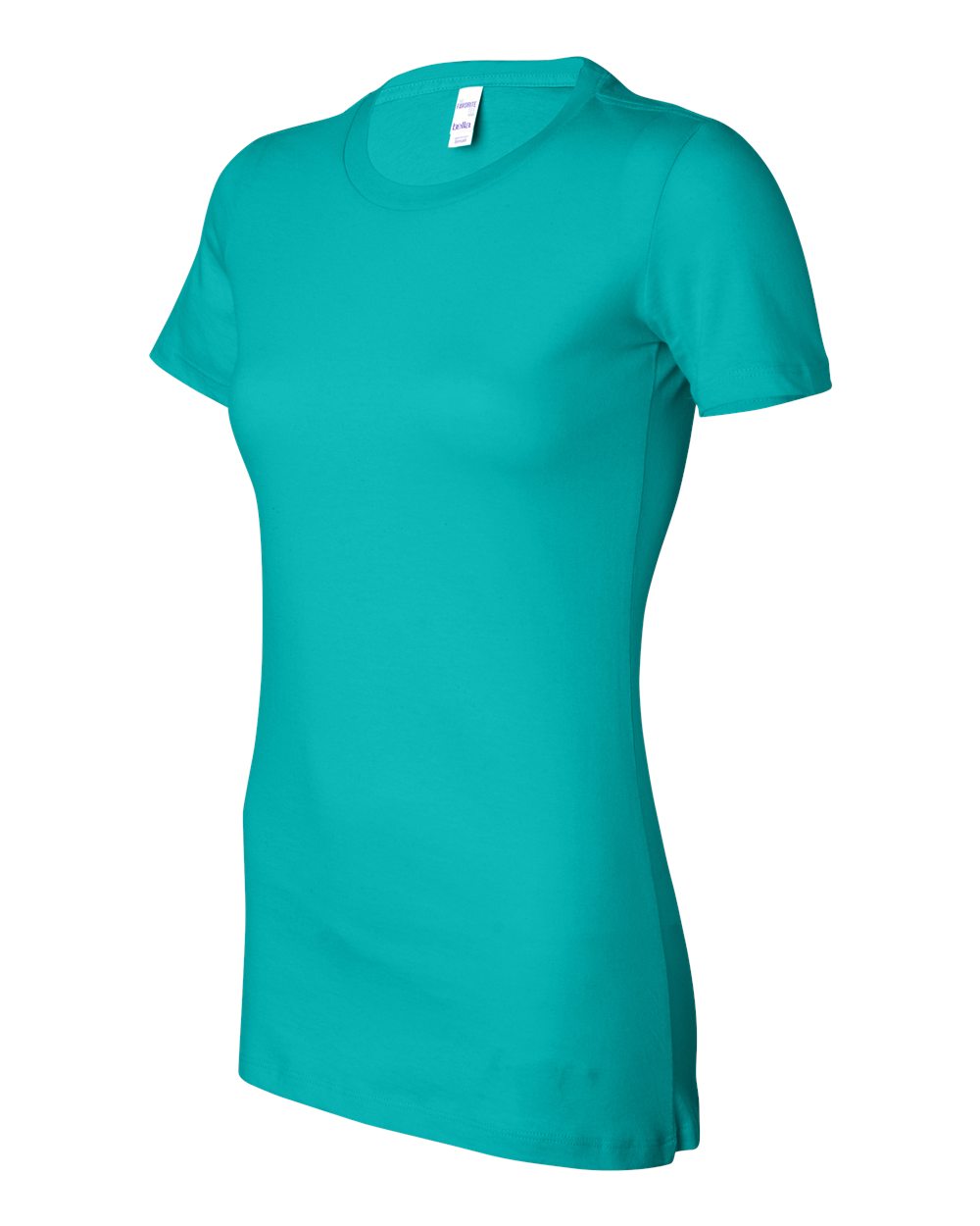 Women's Slim Fit Tee - Side - B50306763 - Teal