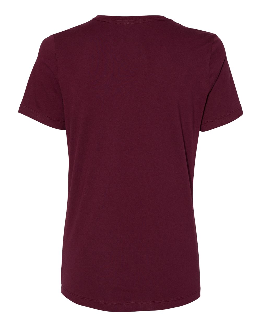 Women’s Relaxed Jersey Tee - Back - B86906113 - Maroon