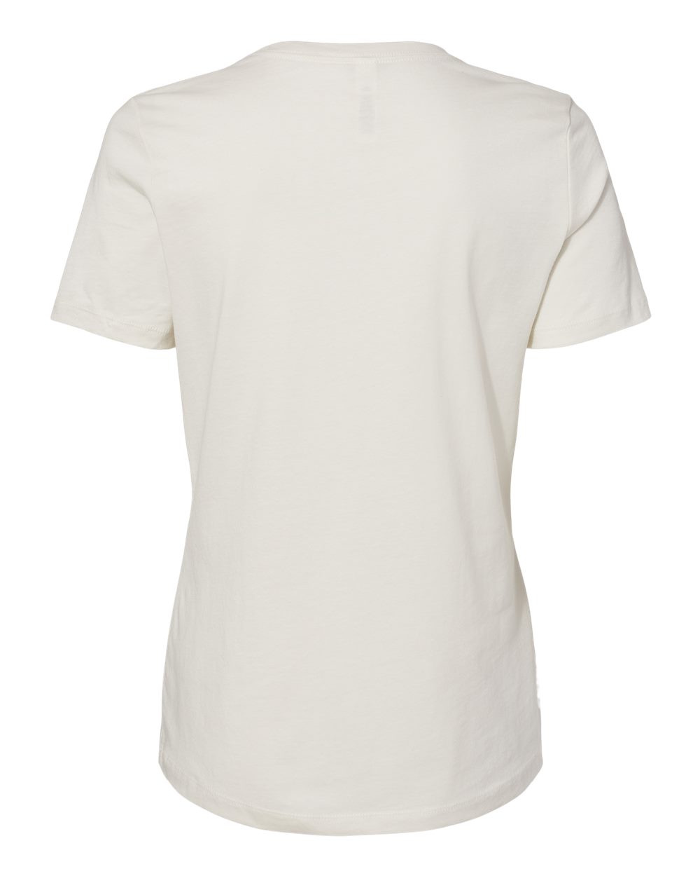 Women’s Relaxed Jersey Tee - Back - B86906463 - Vintage White
