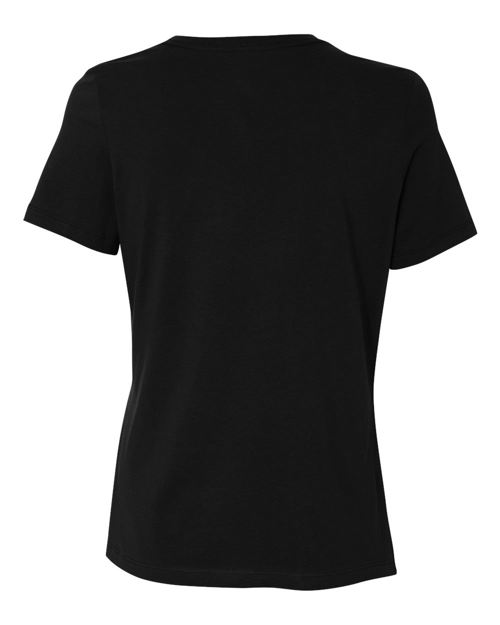 Women’s Relaxed Jersey Tee - Back - B86906502 - Black