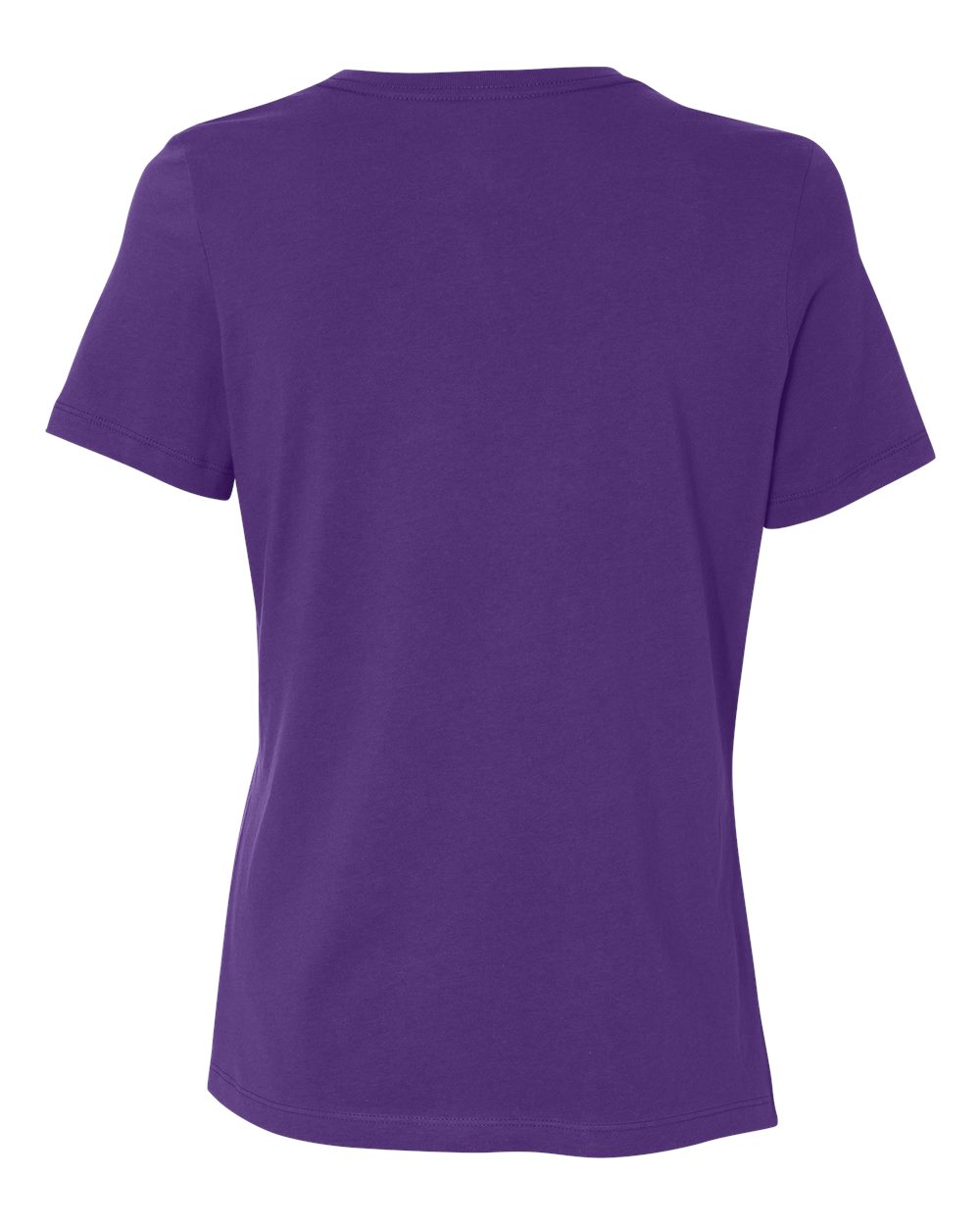 Women’s Relaxed Jersey Tee - Back - B86906673 - Team Purple