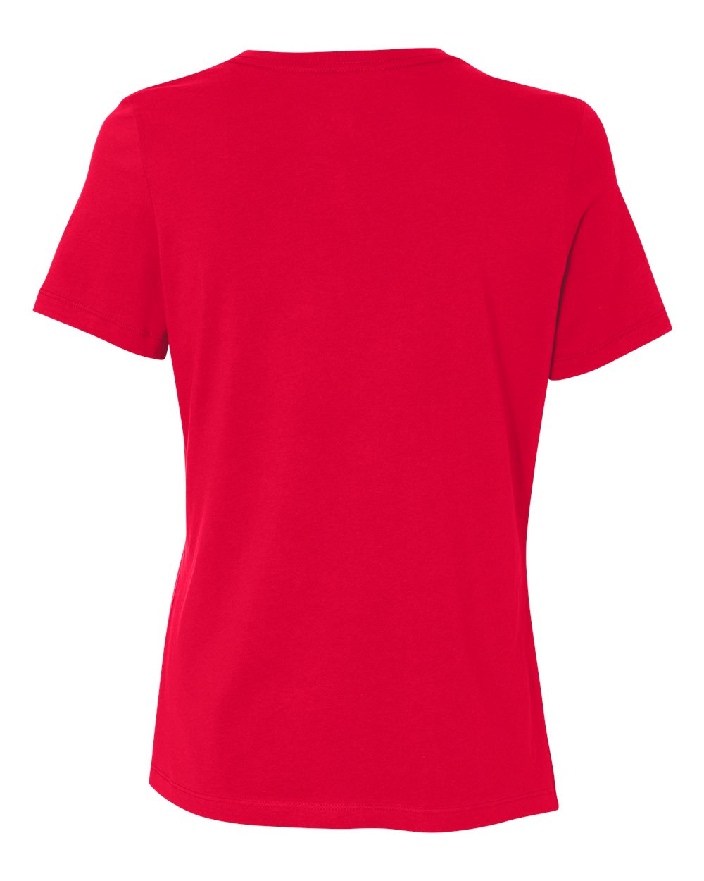 Women’s Relaxed Jersey Tee - Back - B86906703 - Red