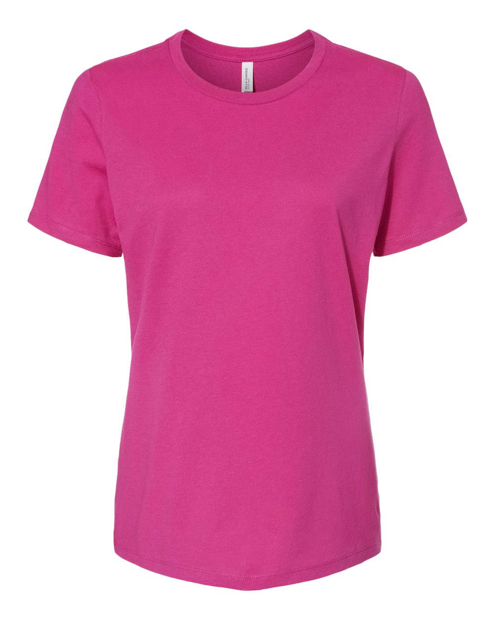 Women’s Relaxed Jersey Tee - Front - B86906033 - Berry