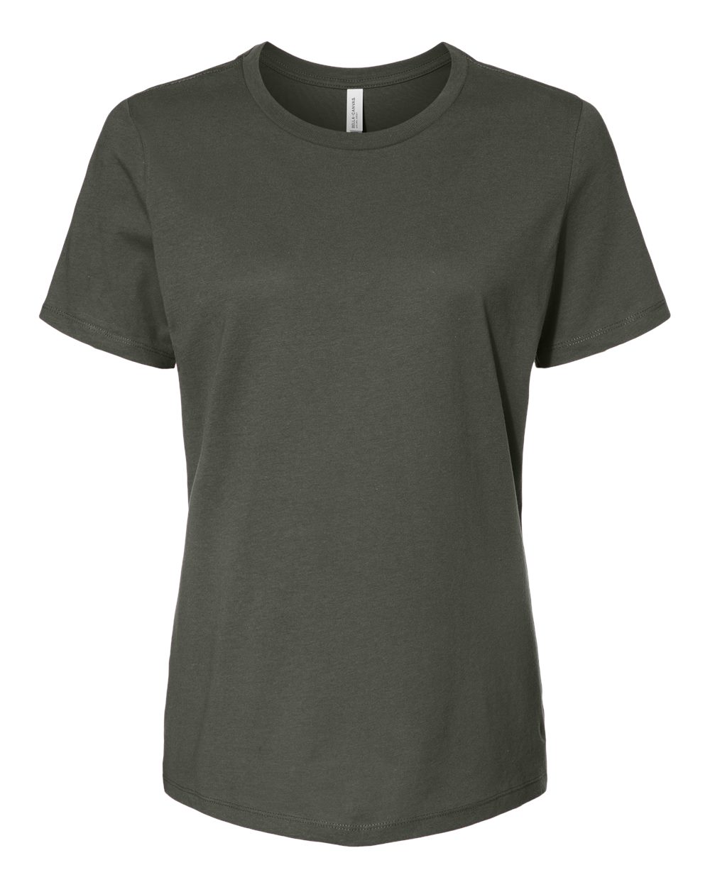 Women’s Relaxed Jersey Tee - Front - B86906063 - Military Green
