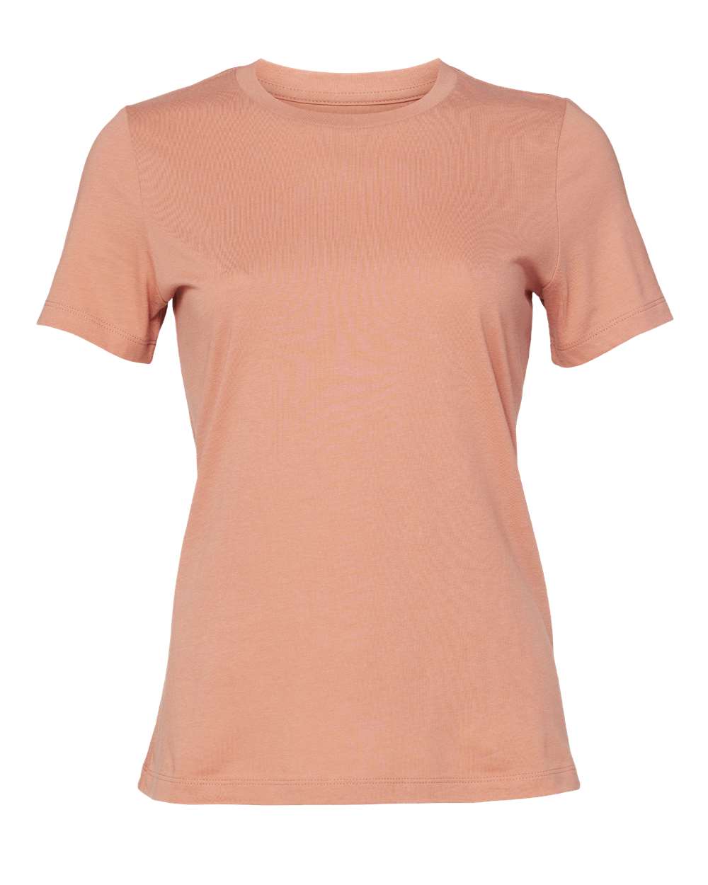 Women’s Relaxed Jersey Tee - Front - B86906183 - Terracotta