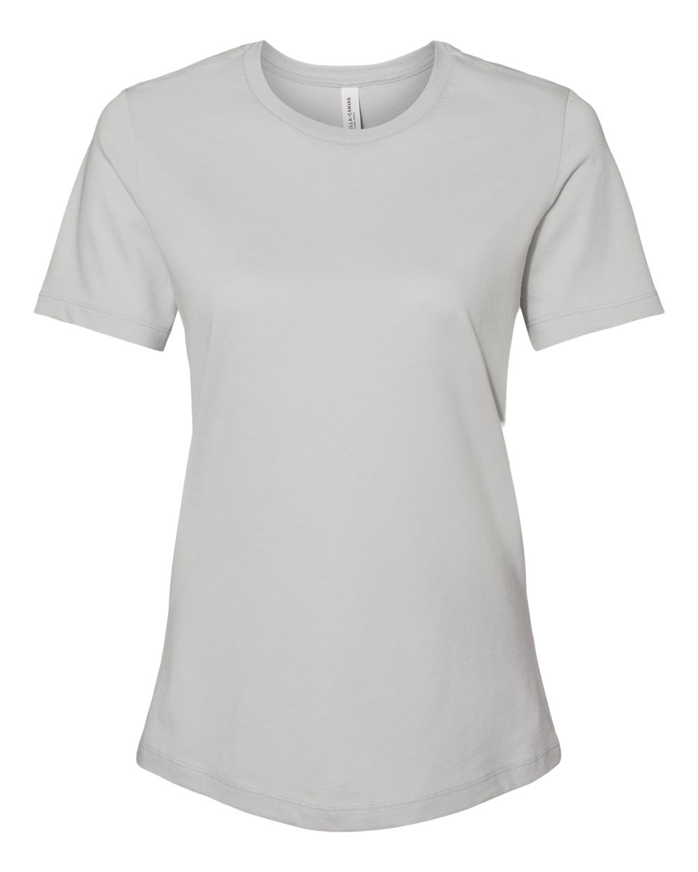 Women’s Relaxed Jersey Tee - Front - B86906203 - Solid Athletic Grey