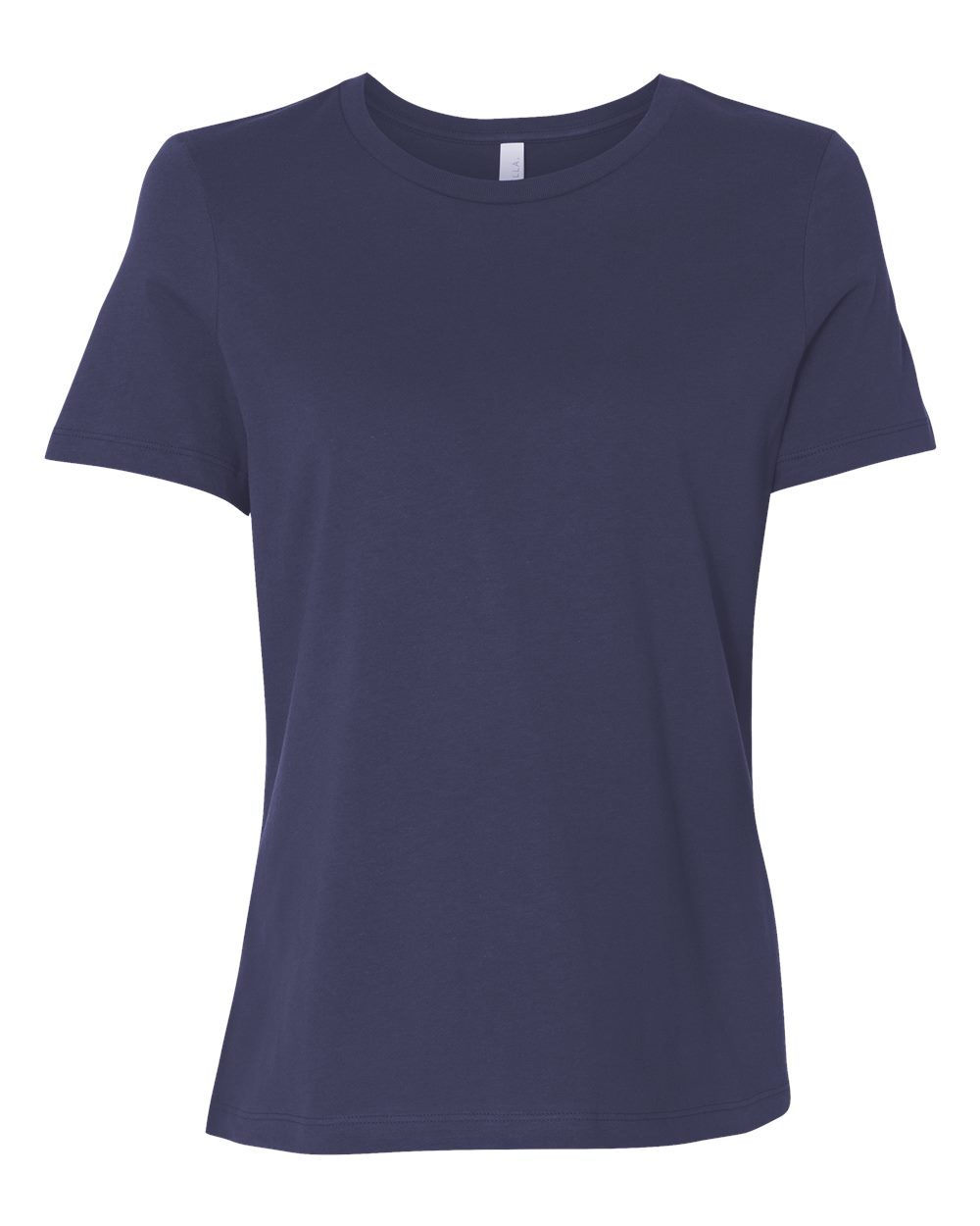 Women’s Relaxed Jersey Tee - Front - B86906653 - Navy