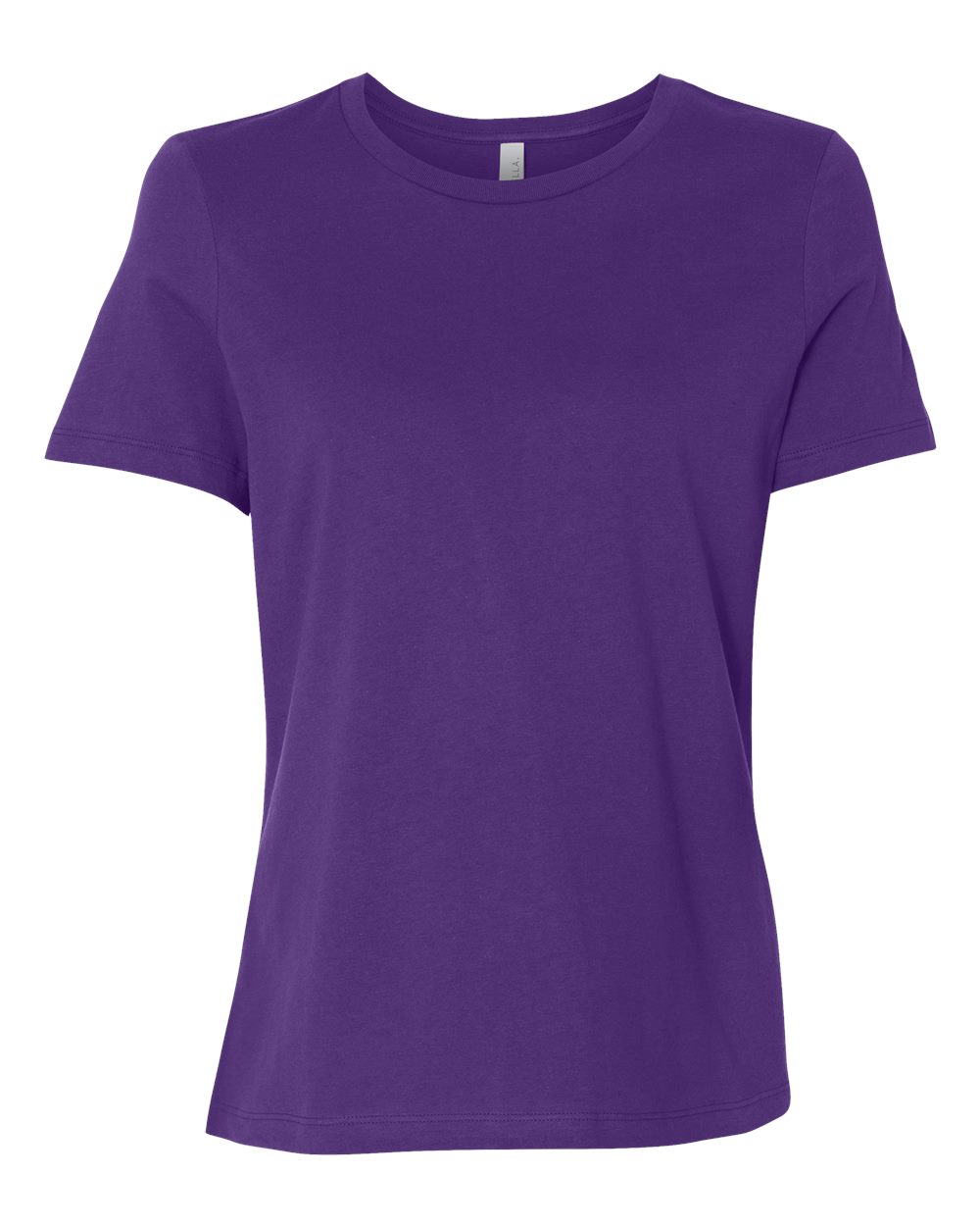 Women’s Relaxed Jersey Tee - Front - B86906673 - Team Purple