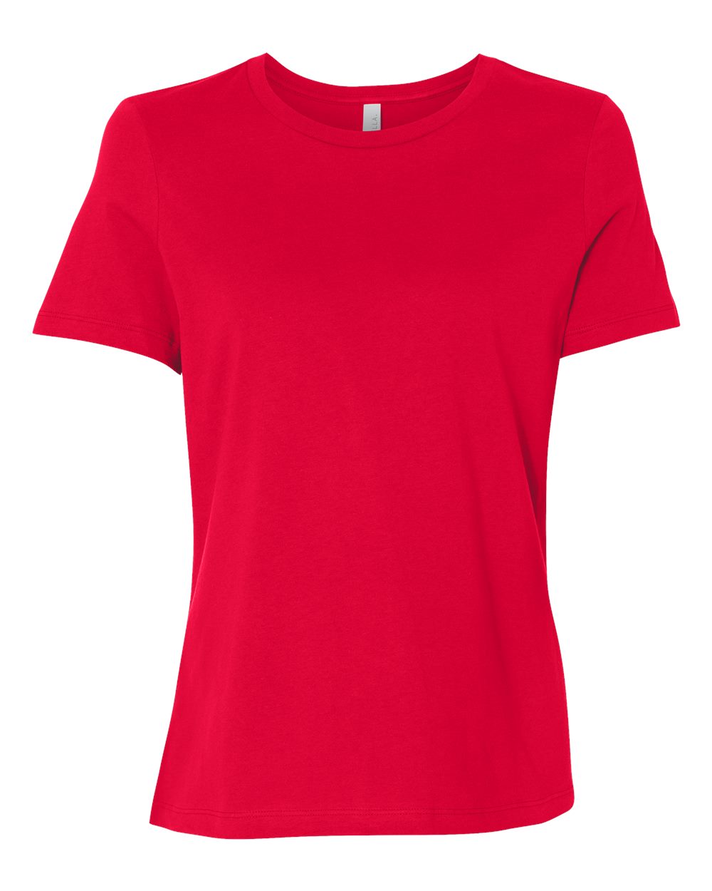 Women’s Relaxed Jersey Tee - Front - B86906703 - Red