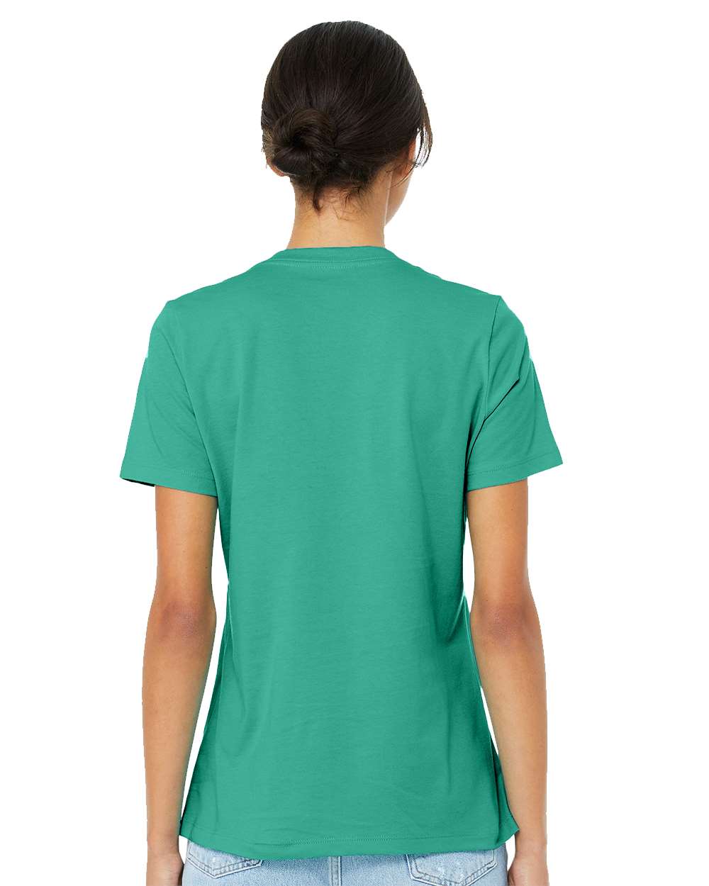 Women’s Relaxed Jersey Tee - OnModelBack - B86906023 - Teal