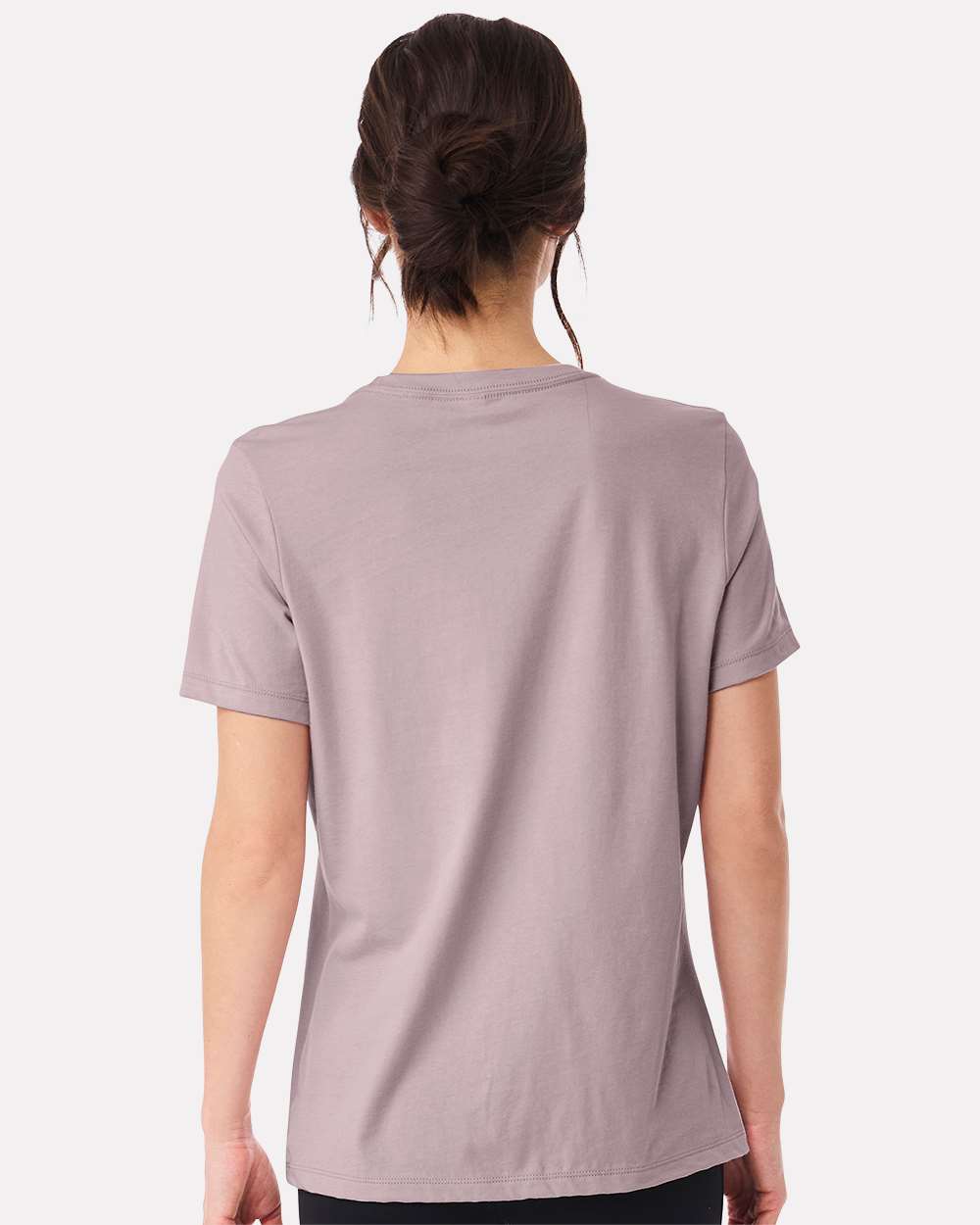 Women’s Relaxed Jersey Tee - OnModelBack - B86906383 - Pink Gravel