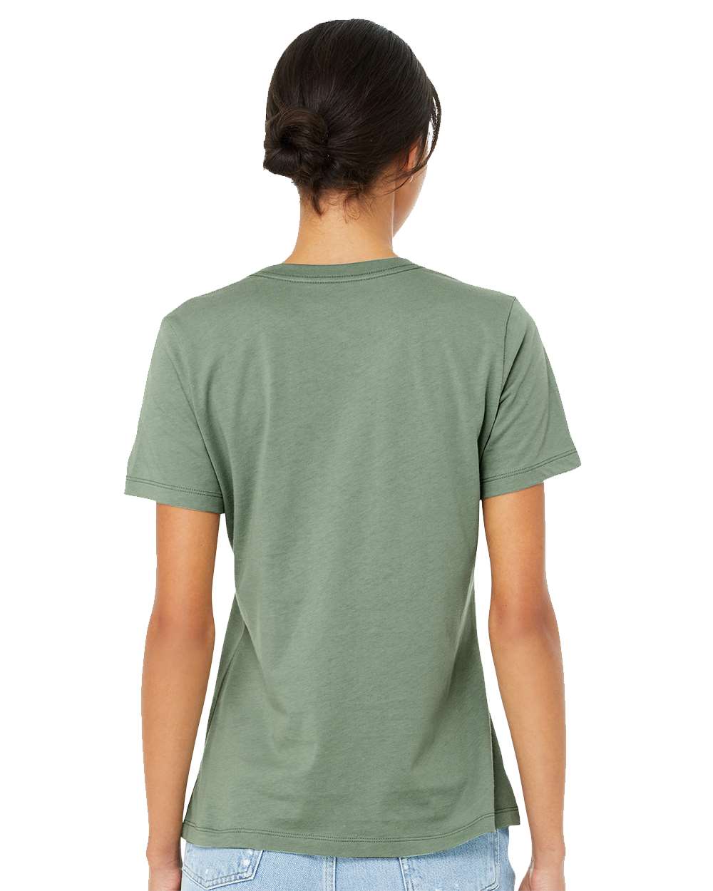 Women’s Relaxed Jersey Tee - OnModelBack - B86906663 - Sage