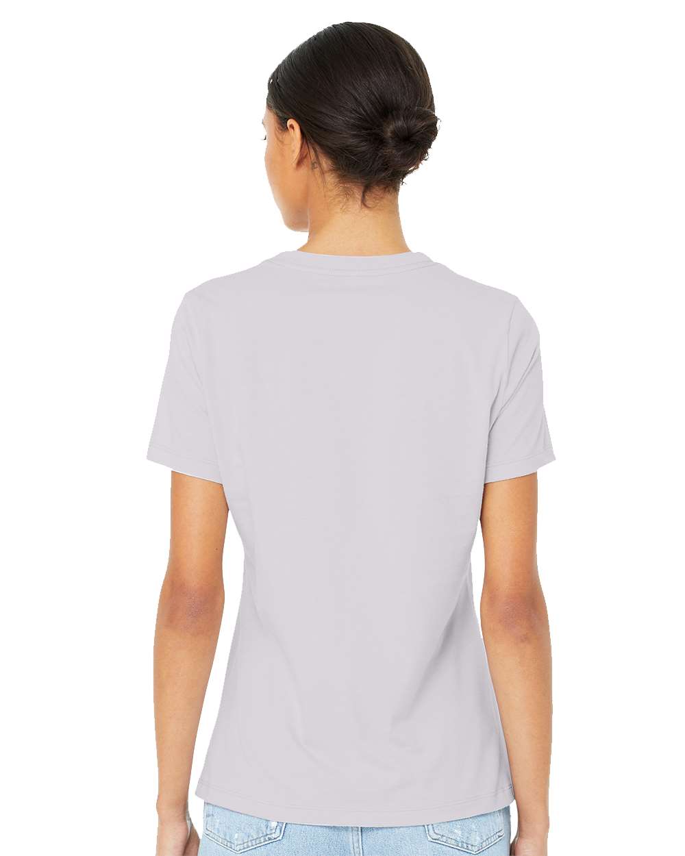 Women’s Relaxed Jersey Tee - OnModelBack - B86906913 - Lavender Dust