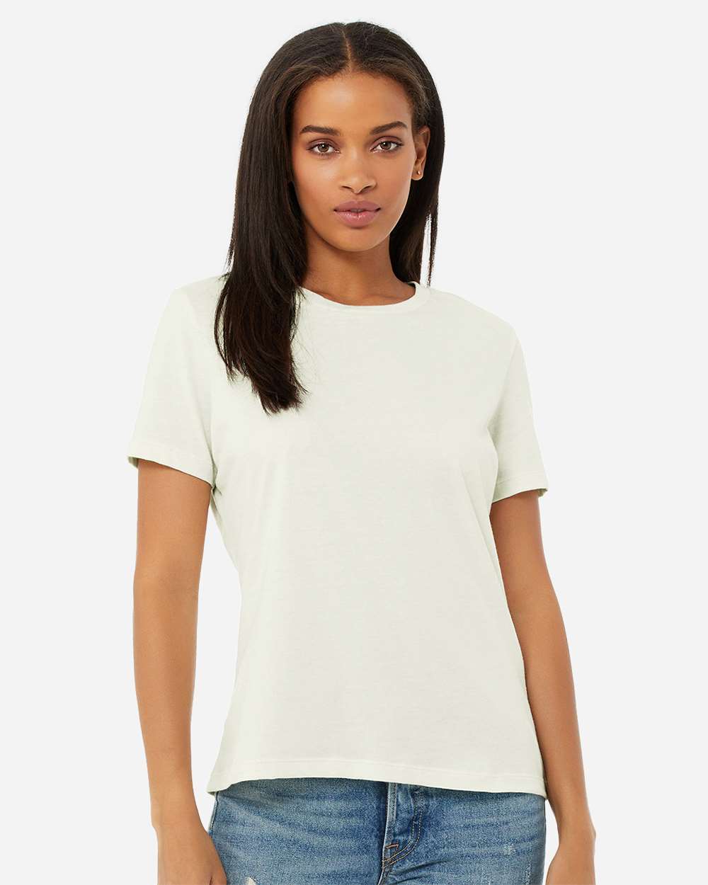 Women’s Relaxed Jersey Tee - OnModelFront - B86906453 - Citron