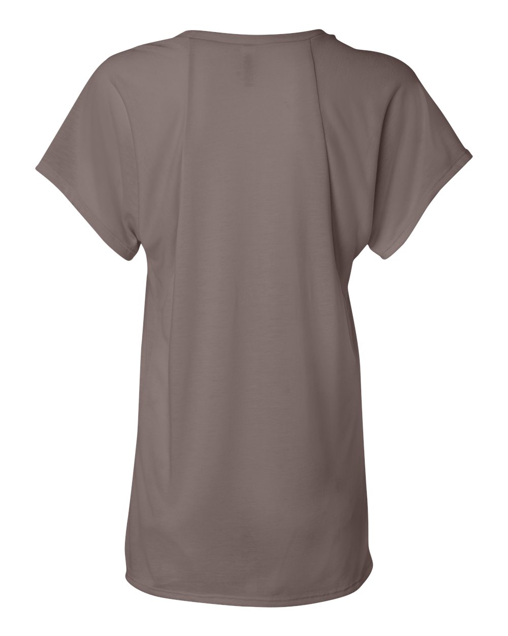 Women’s Flowy Raglan Tee - Back - B87506563 - Pebble Brown