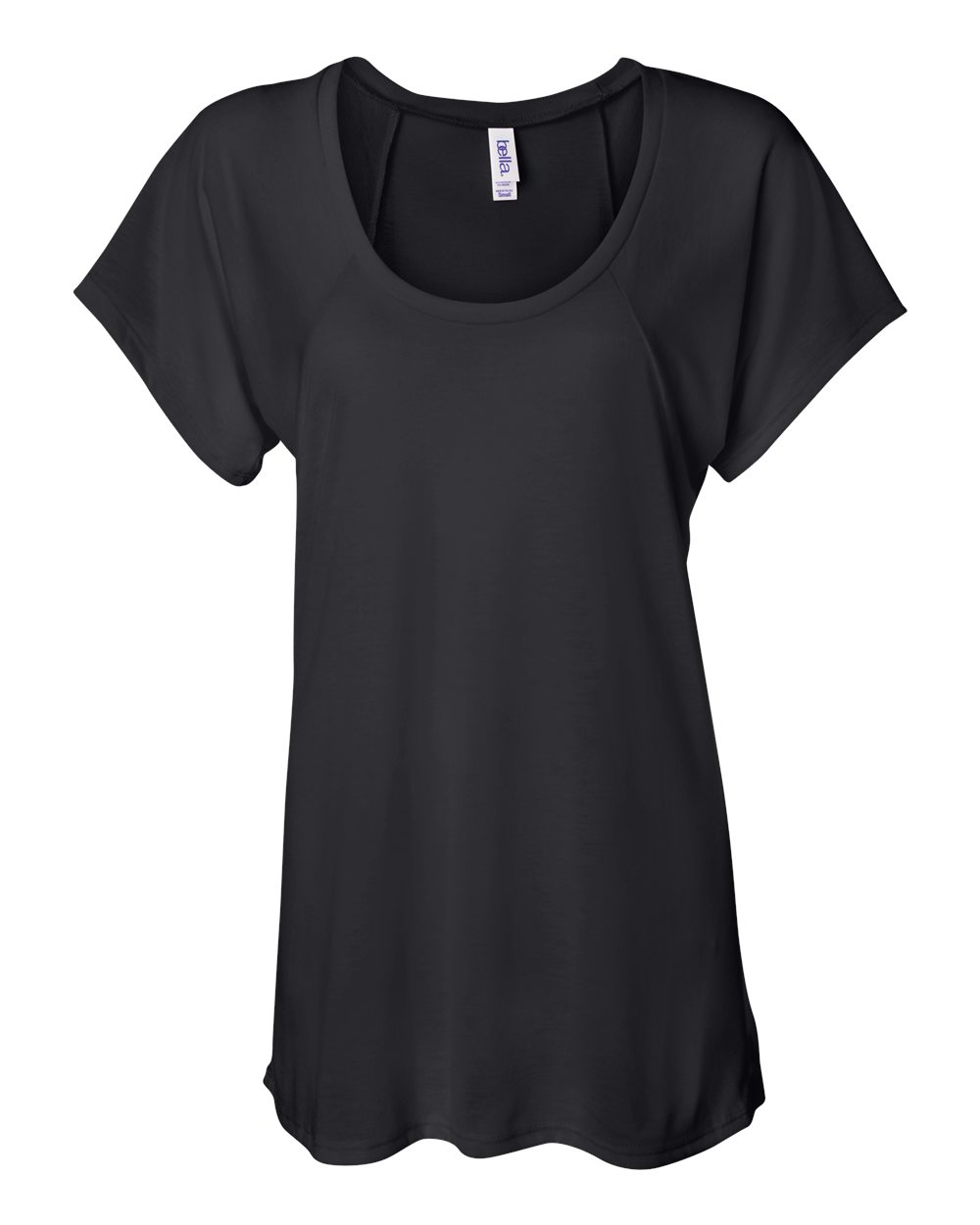 Women’s Flowy Raglan Tee - Front - B87506503 - Black
