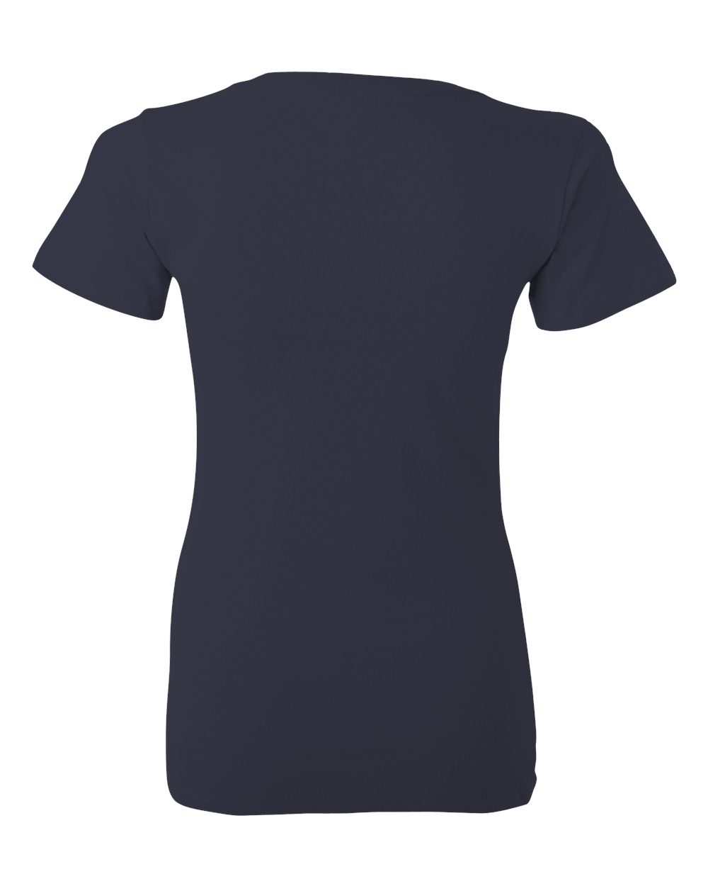 Women’s Jersey Deep V-Neck Tee - Back - B57306653 - Navy