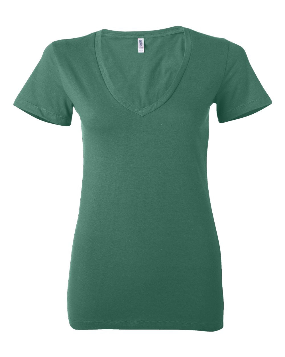 Women’s Jersey Deep V-Neck Tee - Front - B57306607 - Kelly