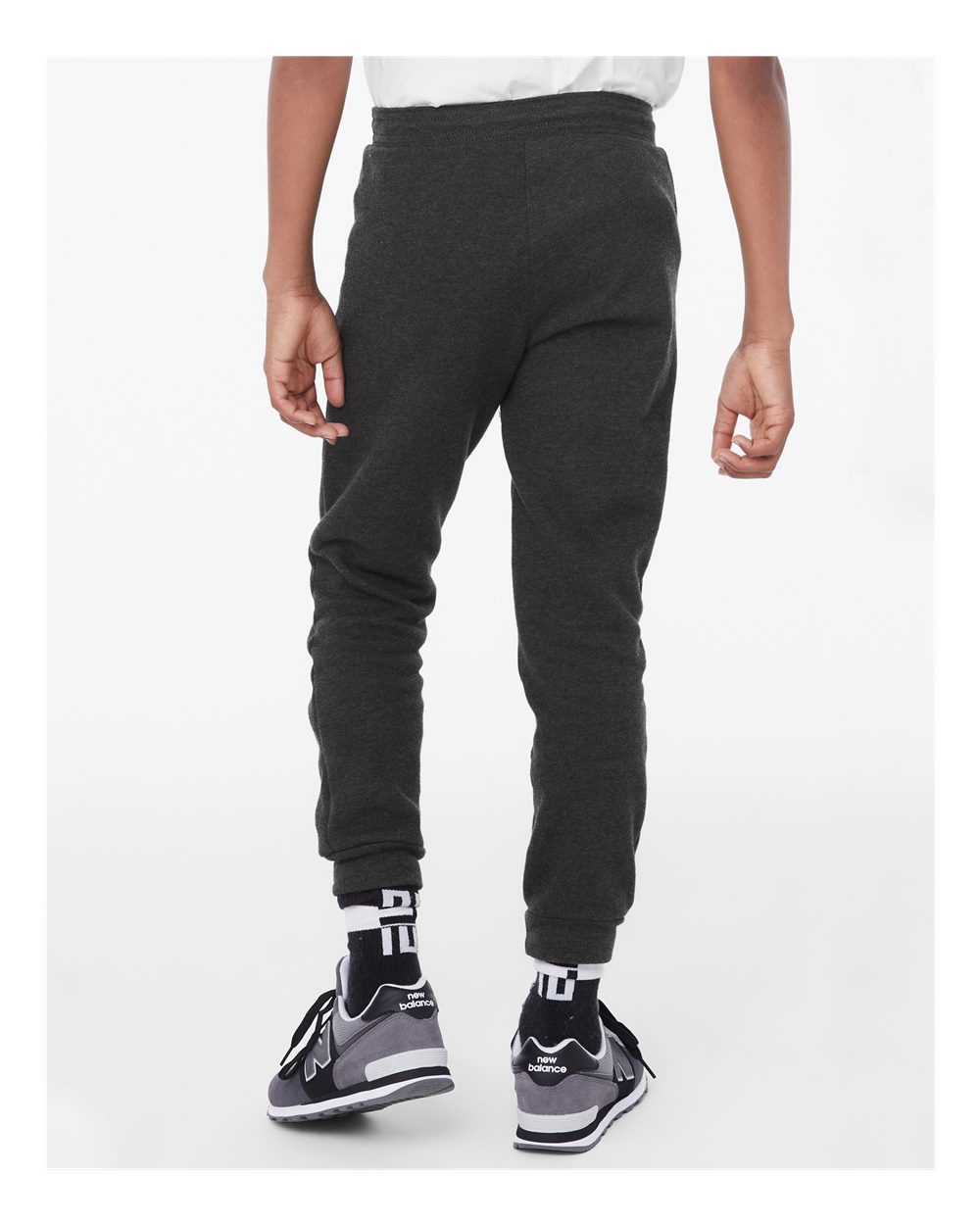 Youth Jogger Sweatpants - OnModelBack - B14406583 - Dark Grey Heather