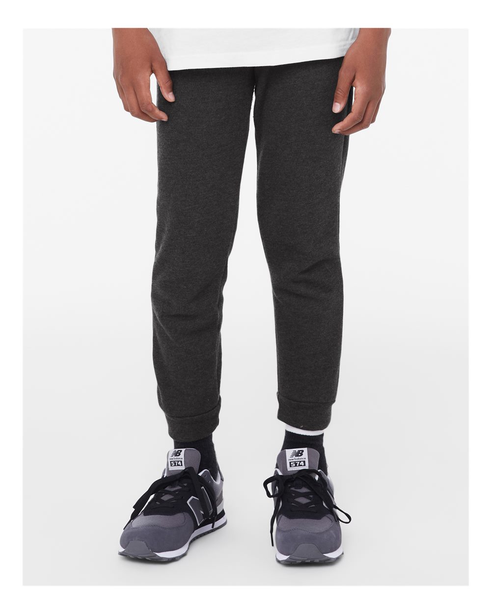 Youth Jogger Sweatpants - OnModelFront - B14406583 - Dark Grey Heather