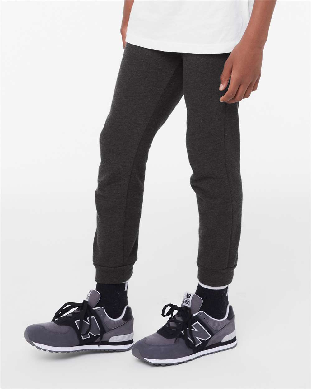 Youth Jogger Sweatpants - OnModelSide - B14406583 - Dark Grey Heather