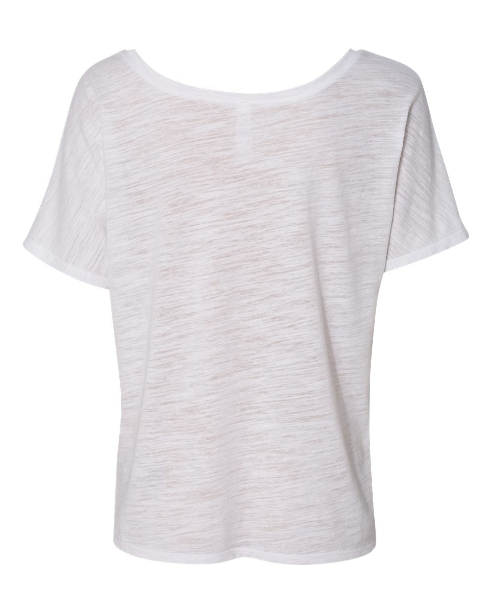 Women’s Slouchy Tee - Back - B80606023 - White Slub