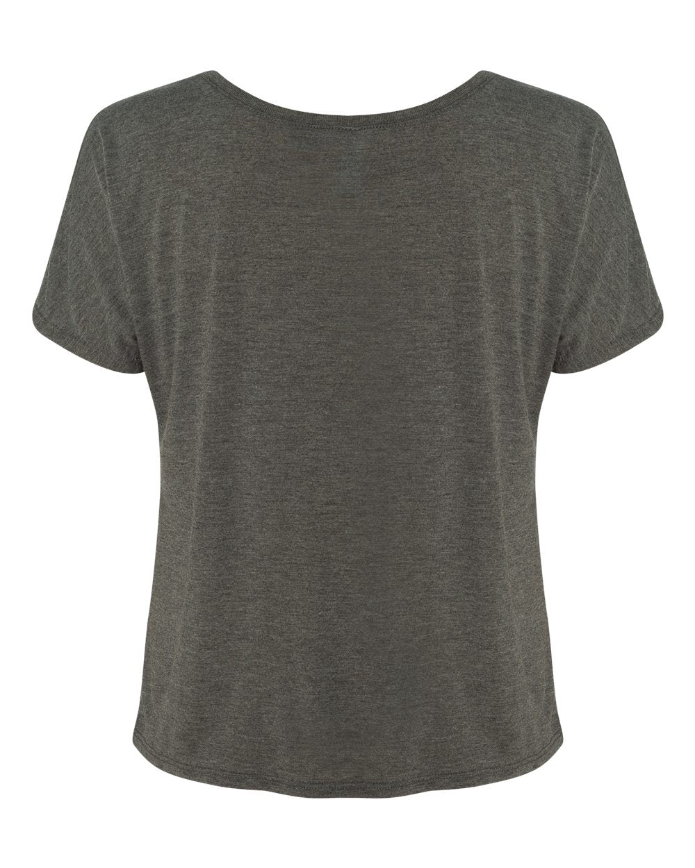 Women’s Slouchy Tee - Back - B80606093 - Dark Grey Heather
