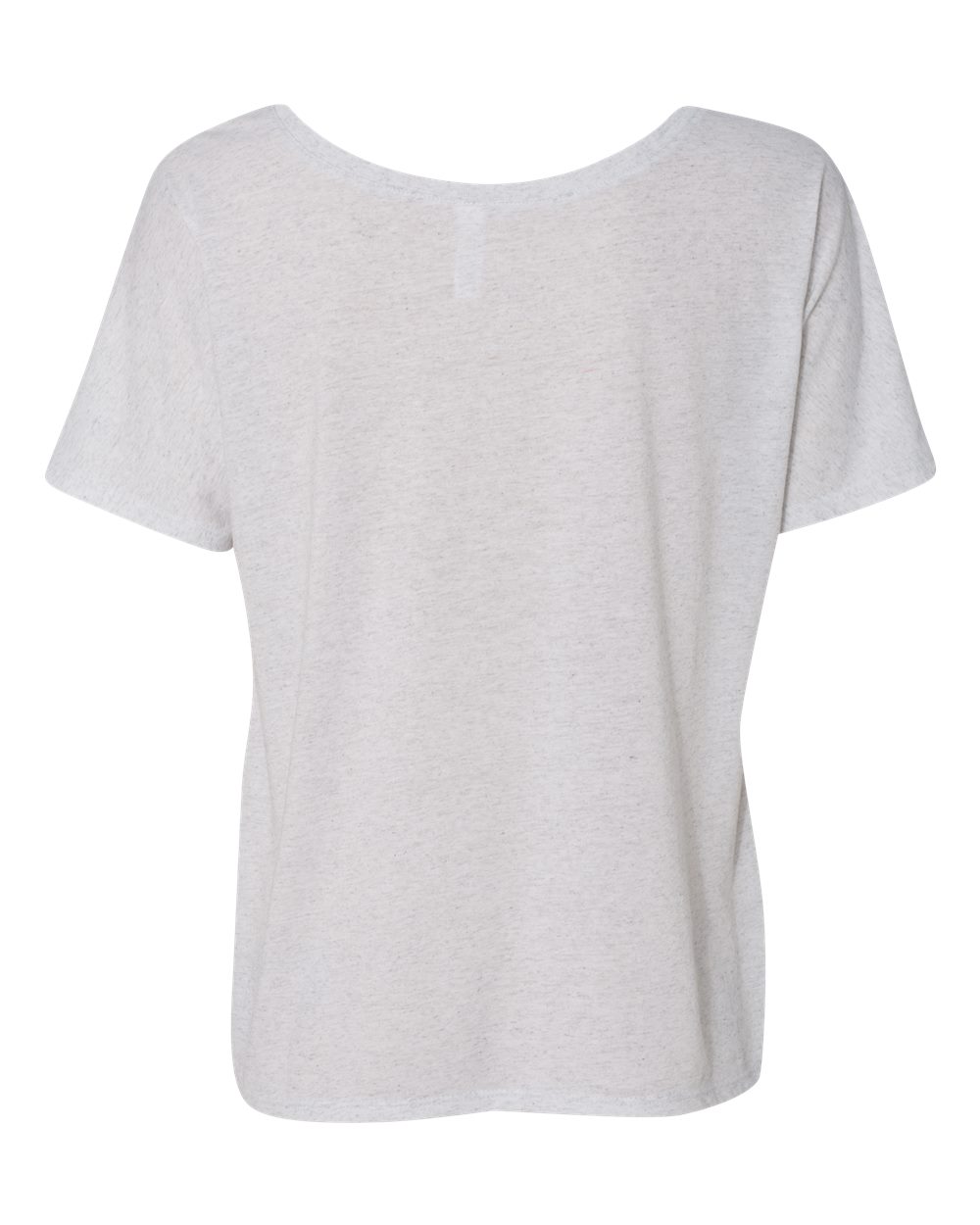 Women’s Slouchy Tee - Back - B80606113 - White Fleck Triblend