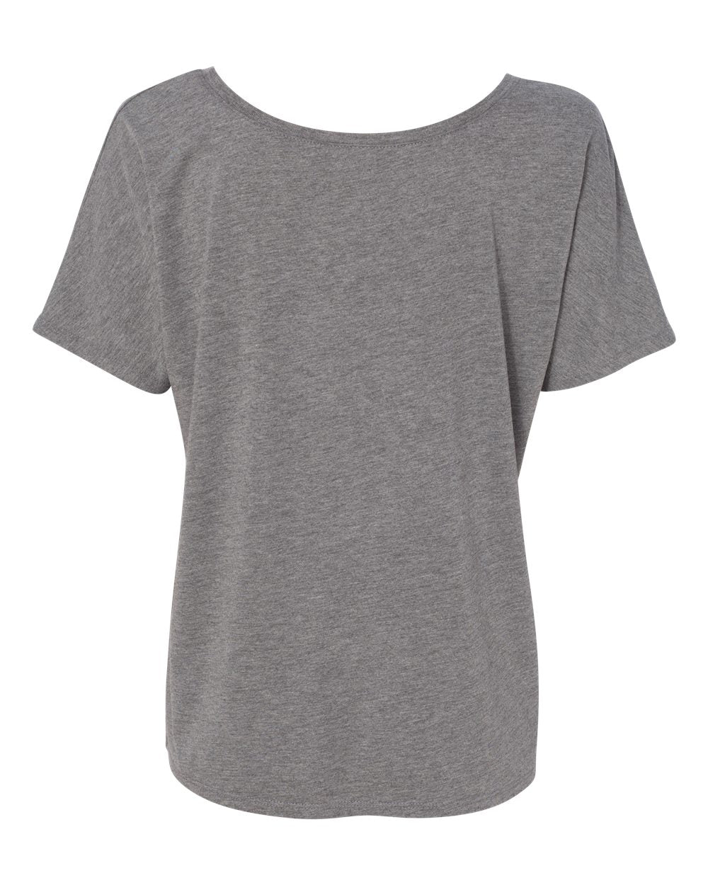 Women’s Slouchy Tee - Back - B80606353 - Grey Triblend