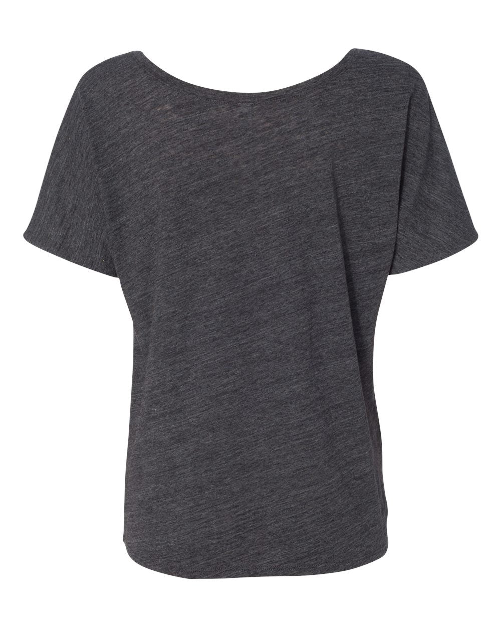 Women’s Slouchy Tee - Back - B80606493 - Charcoal Black Slub