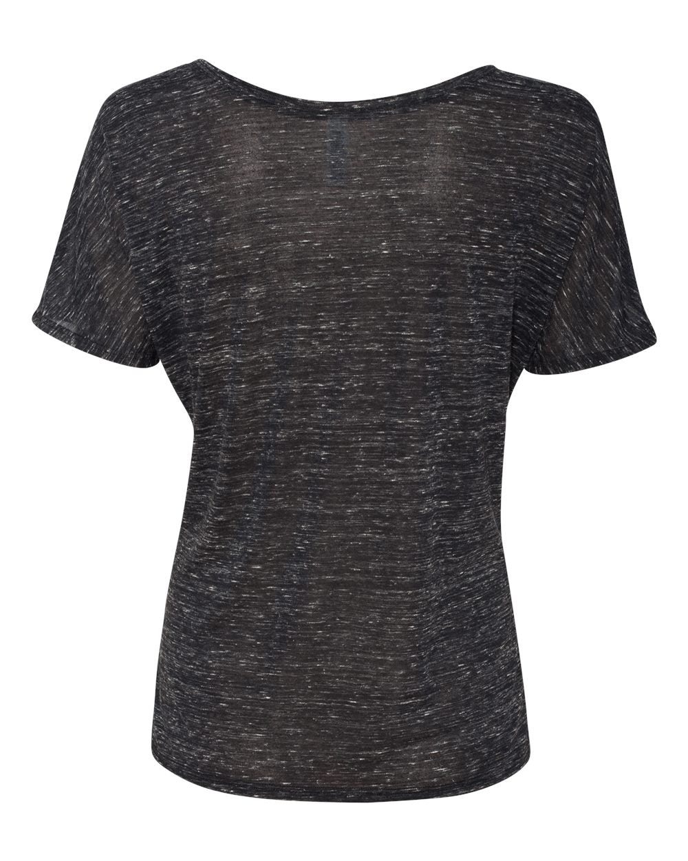 Women’s Slouchy Tee - Back - B80606513 - Black Marble