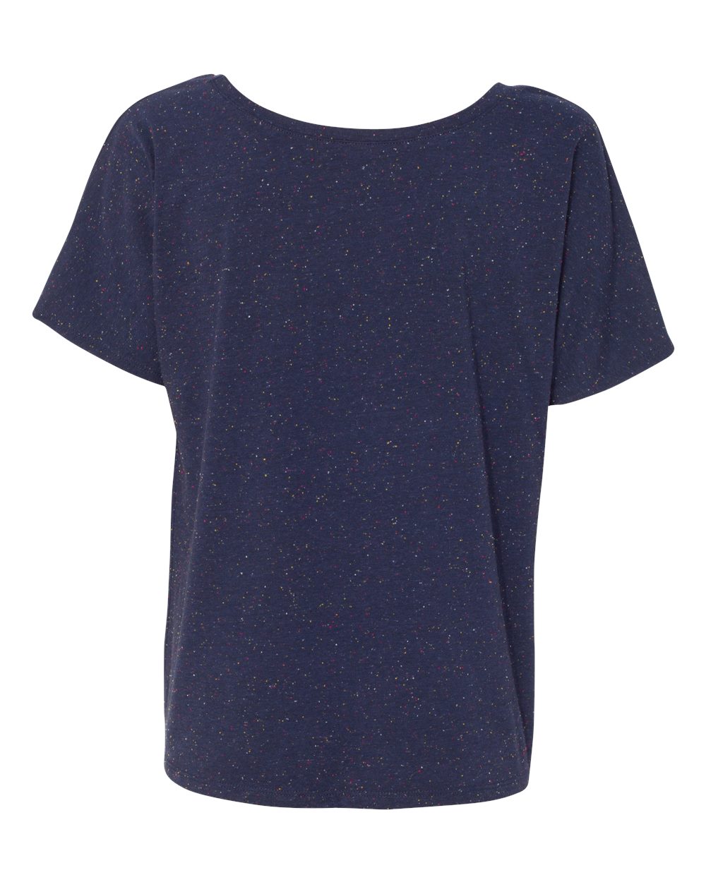 Women’s Slouchy Tee - Back - B80606633 - Navy Speckled
