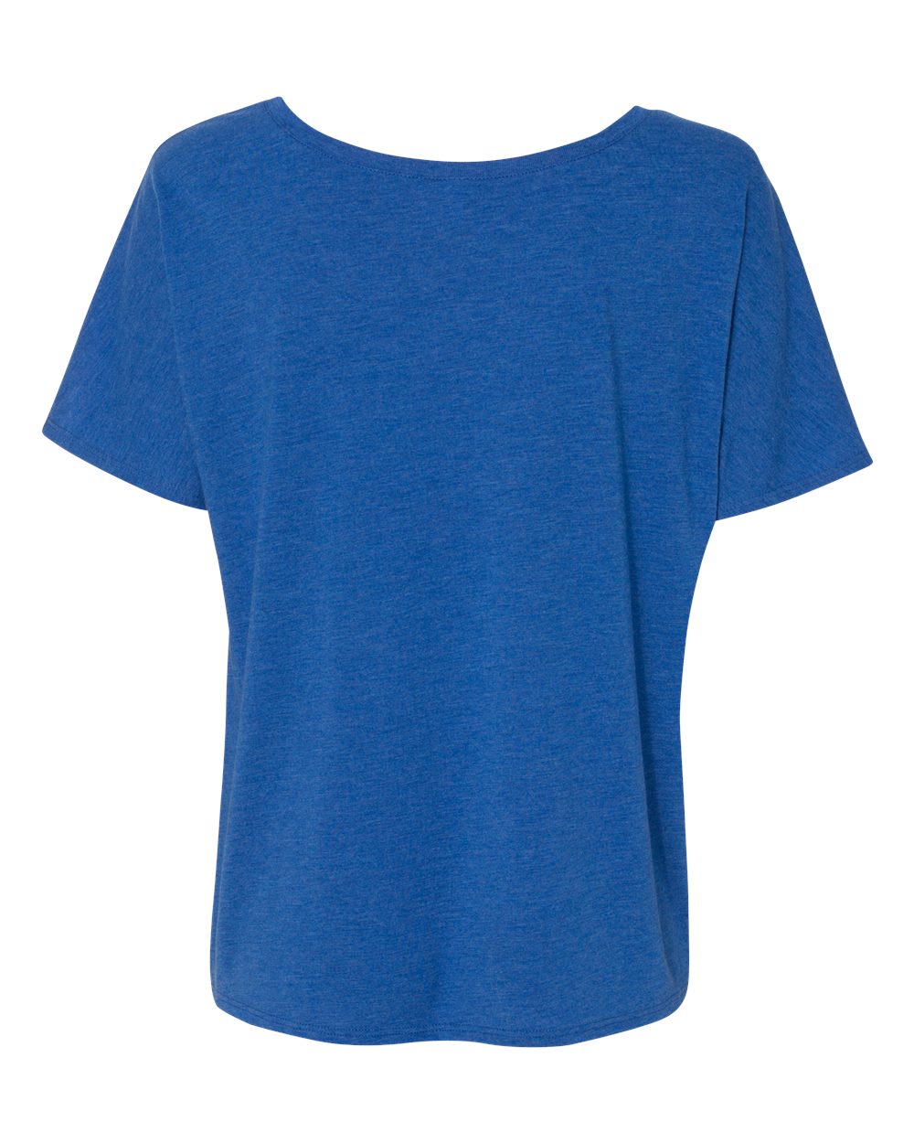 Women’s Slouchy Tee - Back - B80606743 - True Royal Triblend