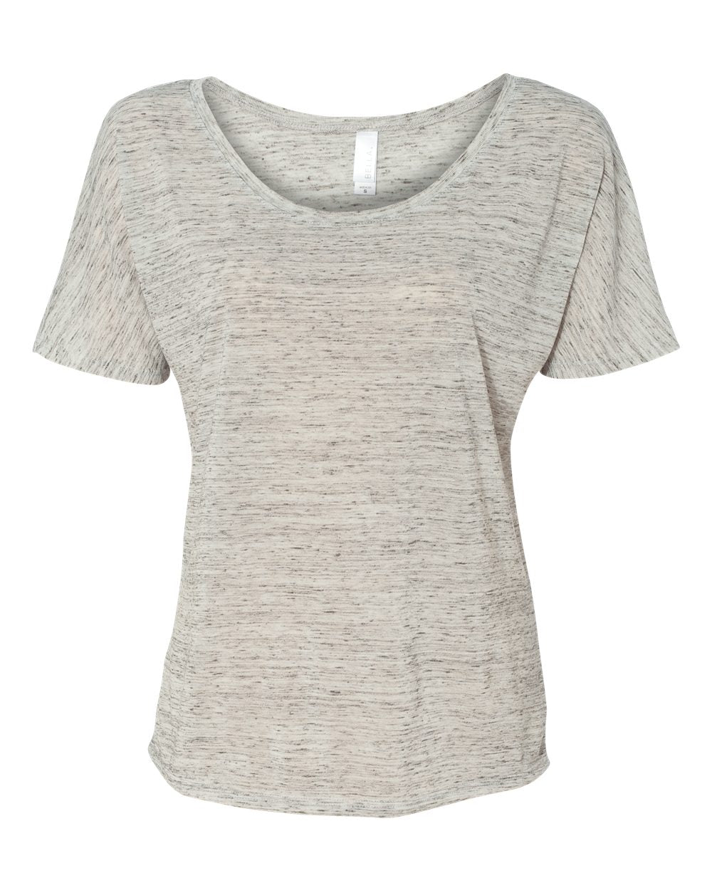 Women’s Slouchy Tee - Front - B80606013 - White Marble