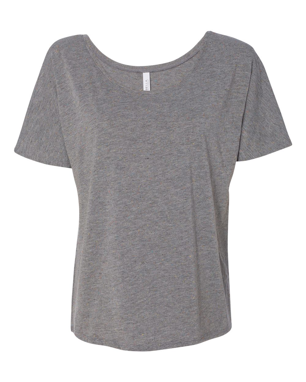 Women’s Slouchy Tee - Front - B80606083 - Deep Heather Speckled
